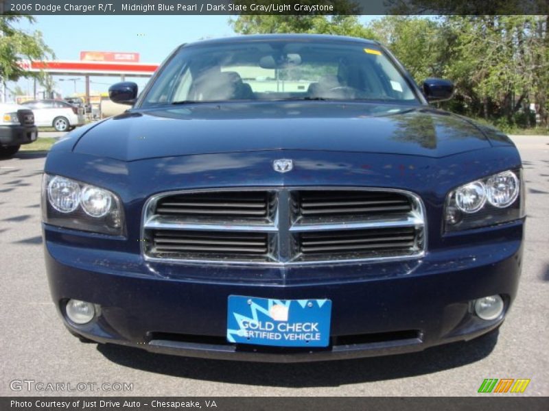 Midnight Blue Pearl / Dark Slate Gray/Light Graystone 2006 Dodge Charger R/T