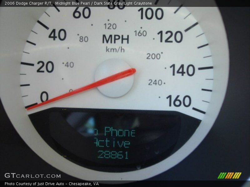 Midnight Blue Pearl / Dark Slate Gray/Light Graystone 2006 Dodge Charger R/T