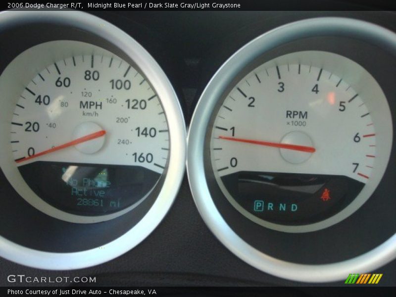 Midnight Blue Pearl / Dark Slate Gray/Light Graystone 2006 Dodge Charger R/T