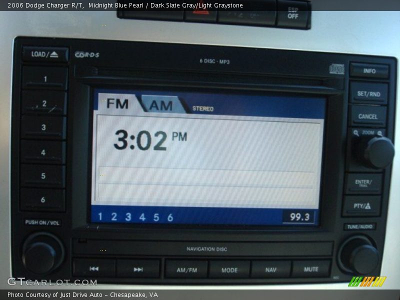 Midnight Blue Pearl / Dark Slate Gray/Light Graystone 2006 Dodge Charger R/T