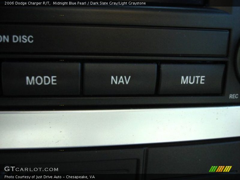 Midnight Blue Pearl / Dark Slate Gray/Light Graystone 2006 Dodge Charger R/T
