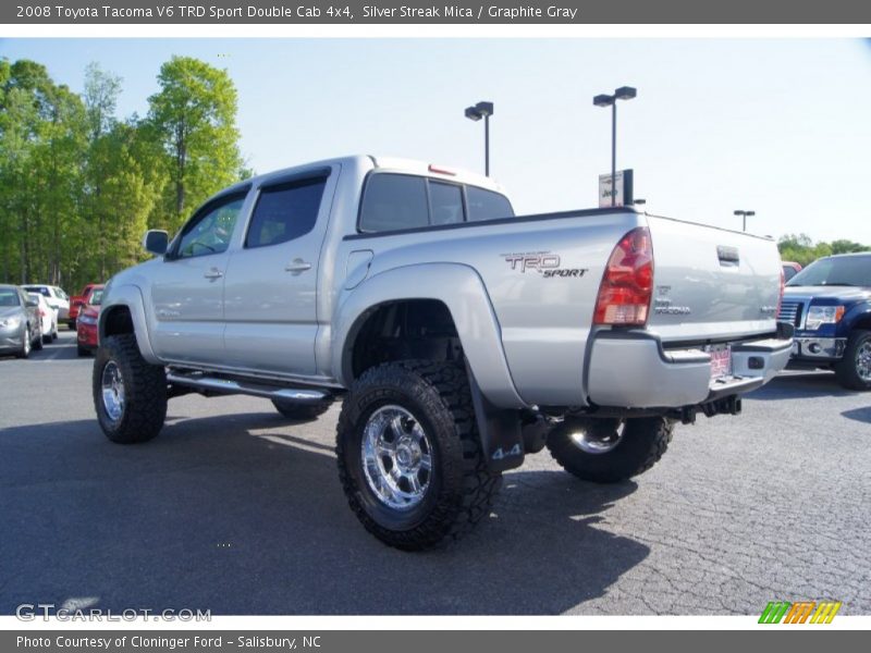 Silver Streak Mica / Graphite Gray 2008 Toyota Tacoma V6 TRD Sport Double Cab 4x4