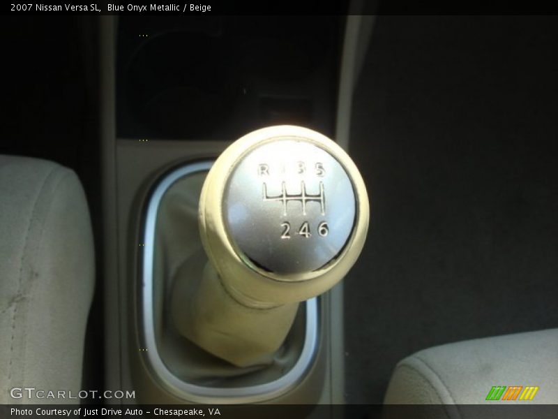 Blue Onyx Metallic / Beige 2007 Nissan Versa SL