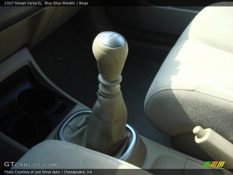 Blue Onyx Metallic / Beige 2007 Nissan Versa SL