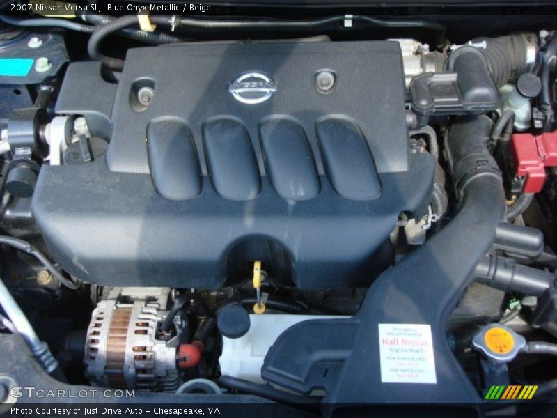 Blue Onyx Metallic / Beige 2007 Nissan Versa SL