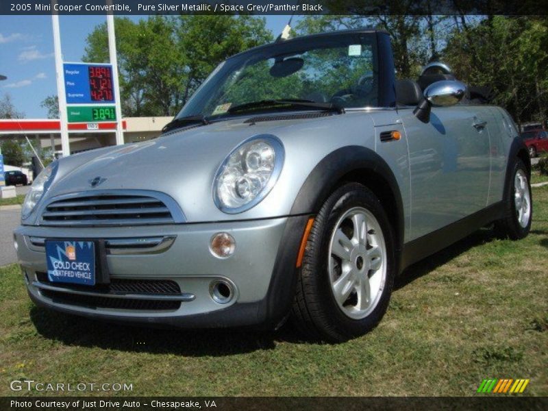 Pure Silver Metallic / Space Grey/Panther Black 2005 Mini Cooper Convertible