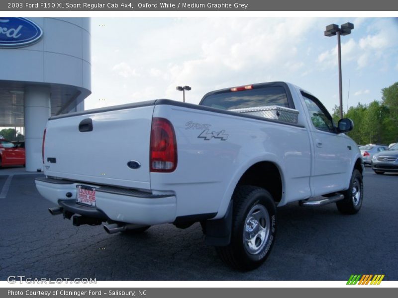 Oxford White / Medium Graphite Grey 2003 Ford F150 XL Sport Regular Cab 4x4