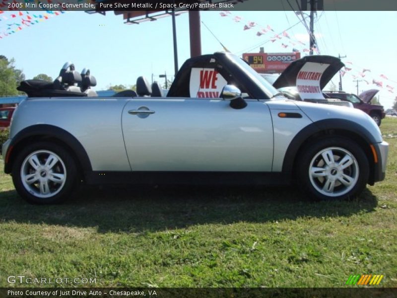 Pure Silver Metallic / Space Grey/Panther Black 2005 Mini Cooper Convertible