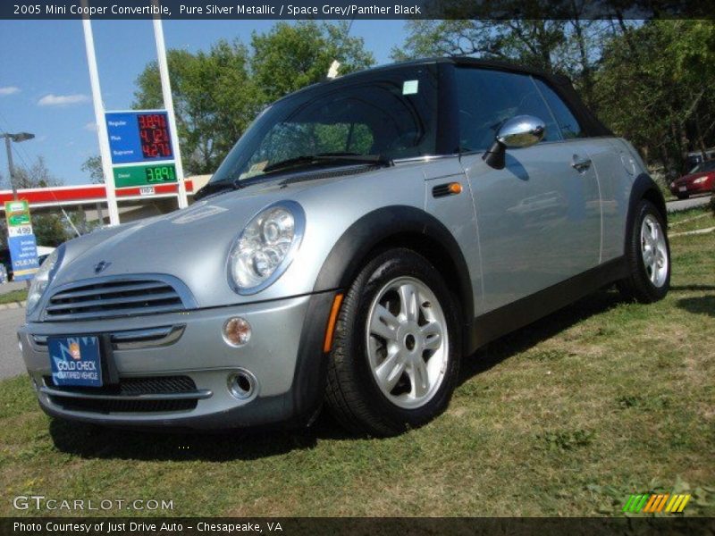 Pure Silver Metallic / Space Grey/Panther Black 2005 Mini Cooper Convertible