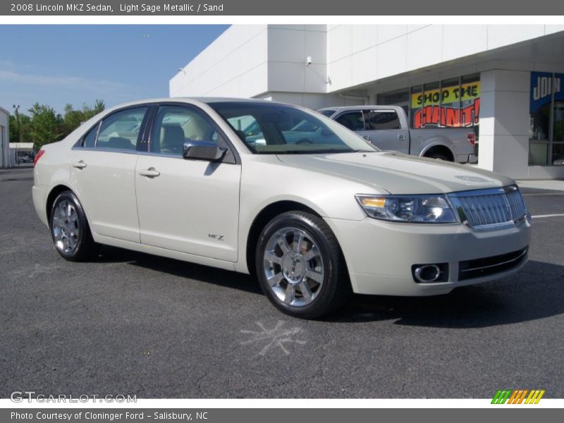 Light Sage Metallic / Sand 2008 Lincoln MKZ Sedan