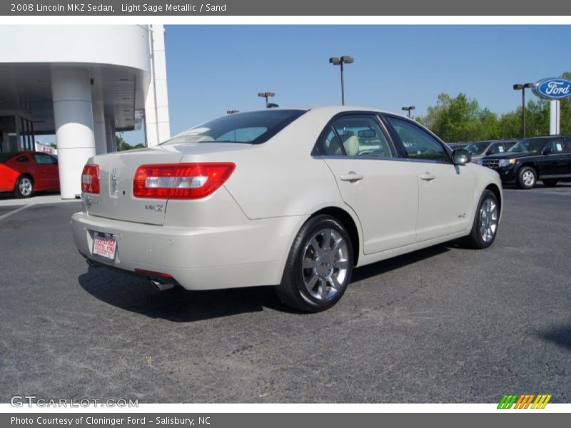 Light Sage Metallic / Sand 2008 Lincoln MKZ Sedan