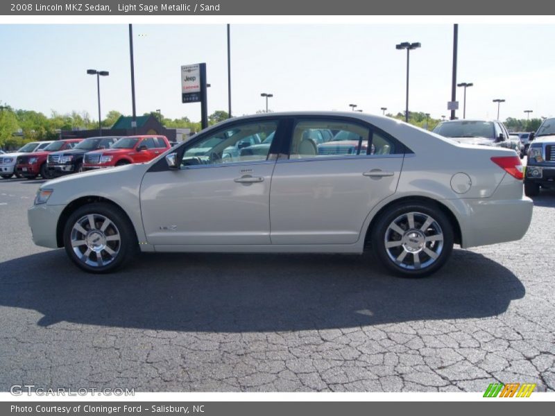 Light Sage Metallic / Sand 2008 Lincoln MKZ Sedan