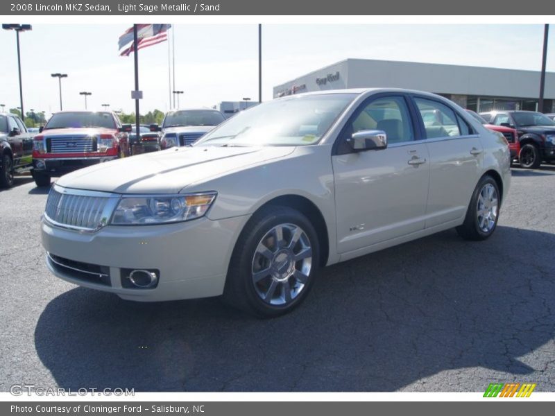 Light Sage Metallic / Sand 2008 Lincoln MKZ Sedan