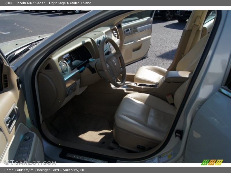 Light Sage Metallic / Sand 2008 Lincoln MKZ Sedan