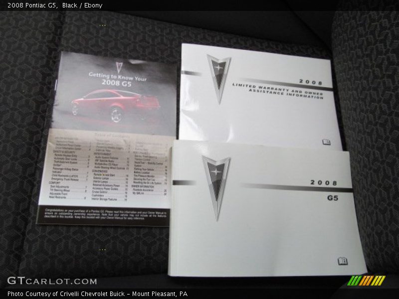 Black / Ebony 2008 Pontiac G5