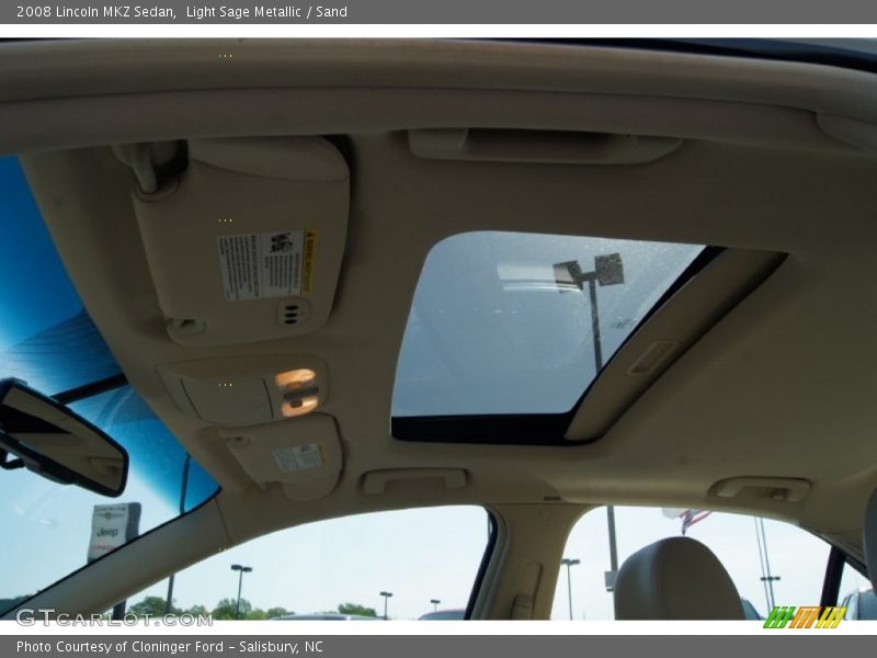 Light Sage Metallic / Sand 2008 Lincoln MKZ Sedan