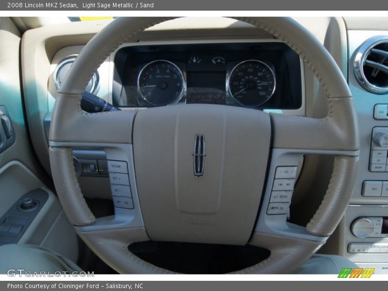Light Sage Metallic / Sand 2008 Lincoln MKZ Sedan