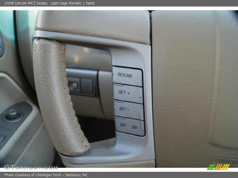 Light Sage Metallic / Sand 2008 Lincoln MKZ Sedan