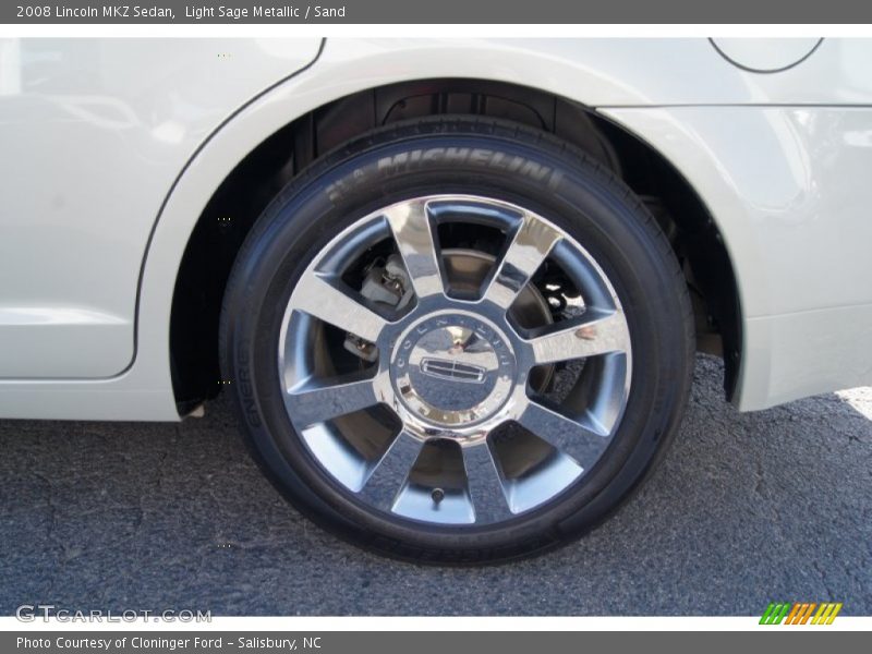 Light Sage Metallic / Sand 2008 Lincoln MKZ Sedan