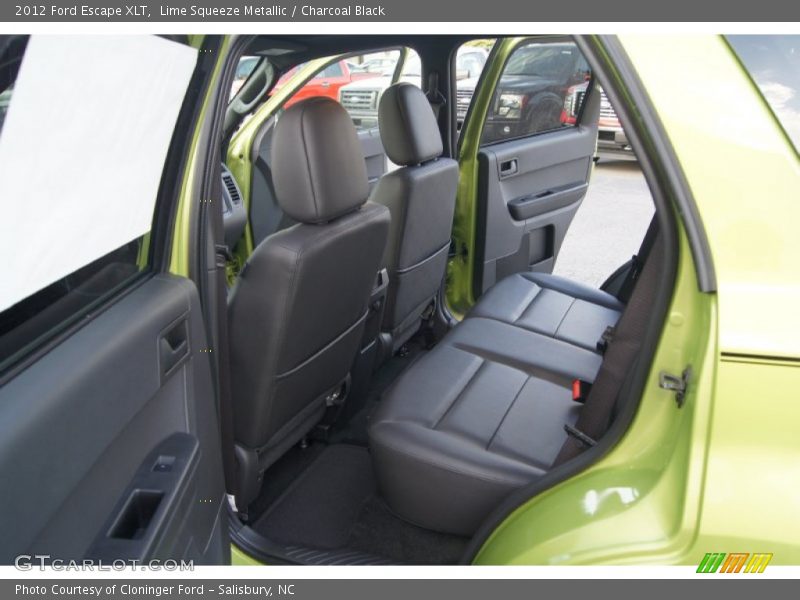 Lime Squeeze Metallic / Charcoal Black 2012 Ford Escape XLT