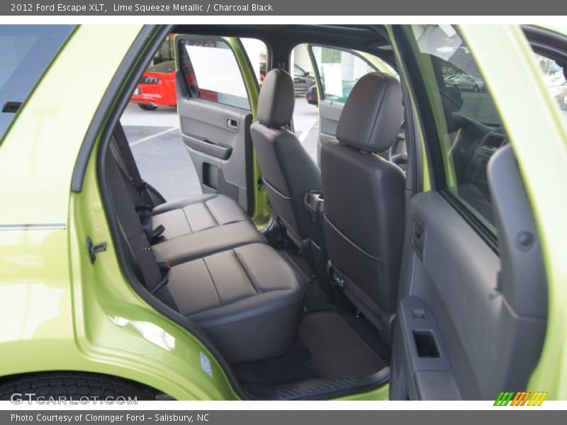 Lime Squeeze Metallic / Charcoal Black 2012 Ford Escape XLT