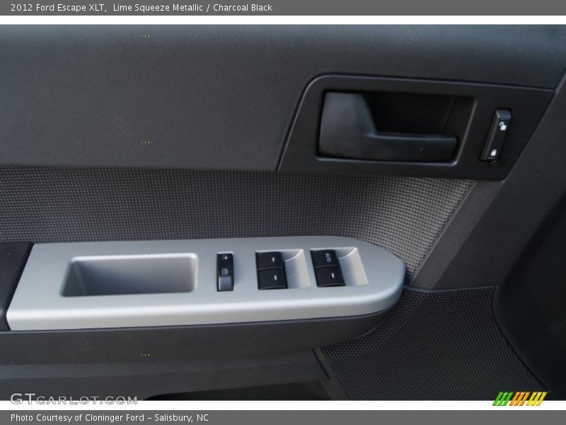 Lime Squeeze Metallic / Charcoal Black 2012 Ford Escape XLT