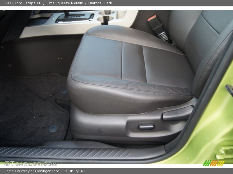 Lime Squeeze Metallic / Charcoal Black 2012 Ford Escape XLT