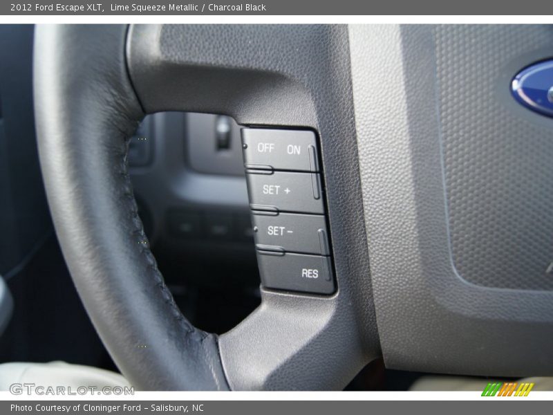 Lime Squeeze Metallic / Charcoal Black 2012 Ford Escape XLT