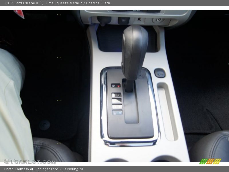 Lime Squeeze Metallic / Charcoal Black 2012 Ford Escape XLT