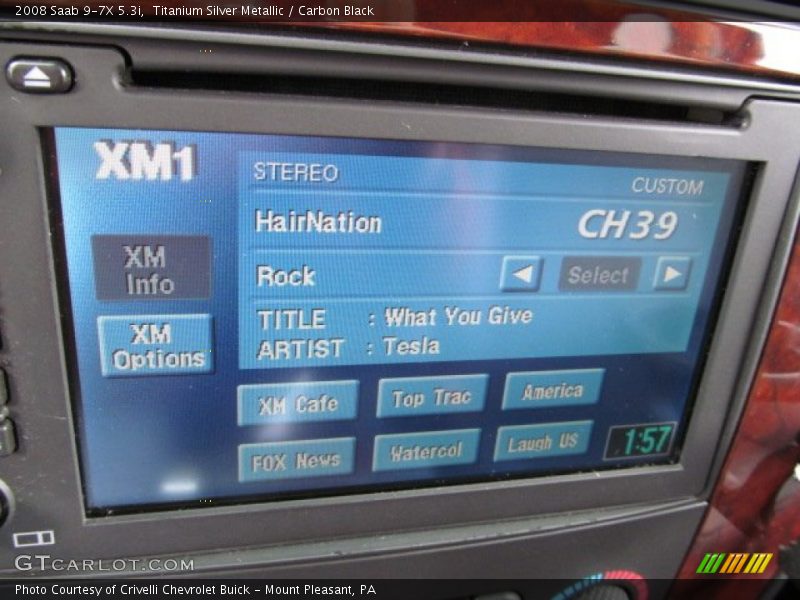 Titanium Silver Metallic / Carbon Black 2008 Saab 9-7X 5.3i