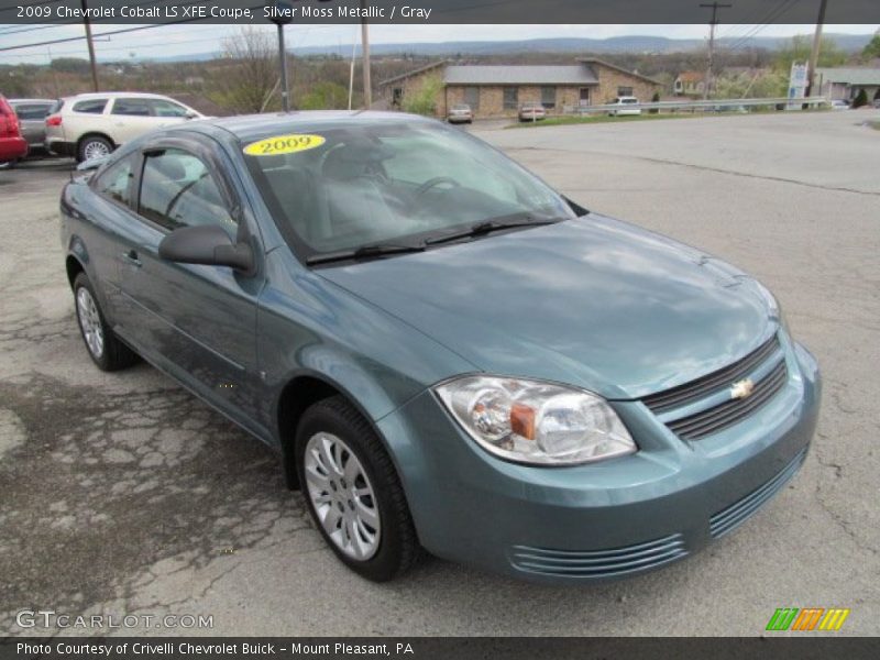 Silver Moss Metallic / Gray 2009 Chevrolet Cobalt LS XFE Coupe