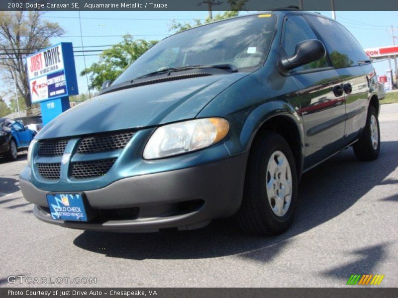 Aquamarine Metallic / Taupe 2002 Dodge Caravan SE