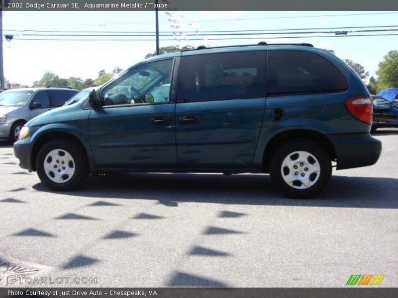 Aquamarine Metallic / Taupe 2002 Dodge Caravan SE