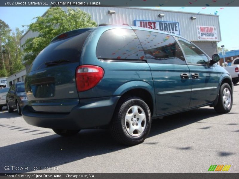 Aquamarine Metallic / Taupe 2002 Dodge Caravan SE