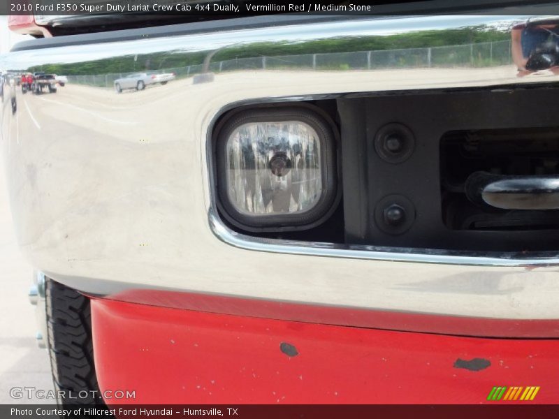 Vermillion Red / Medium Stone 2010 Ford F350 Super Duty Lariat Crew Cab 4x4 Dually