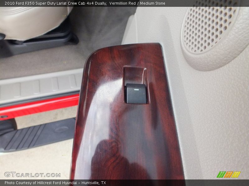 Vermillion Red / Medium Stone 2010 Ford F350 Super Duty Lariat Crew Cab 4x4 Dually