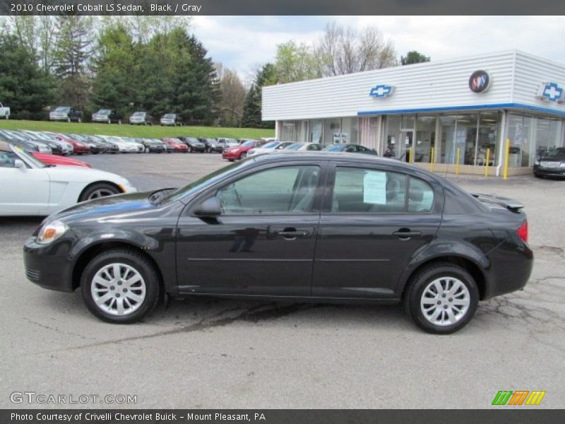 Black / Gray 2010 Chevrolet Cobalt LS Sedan