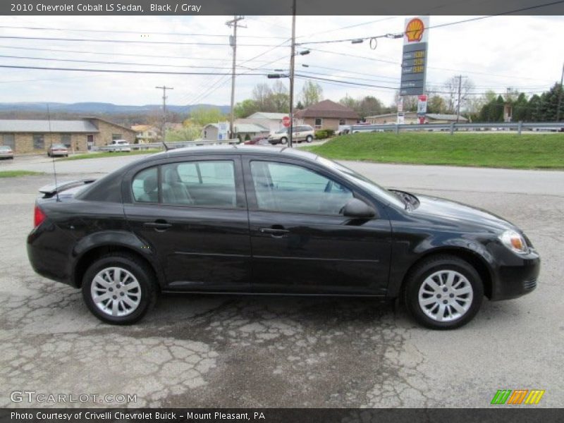 Black / Gray 2010 Chevrolet Cobalt LS Sedan