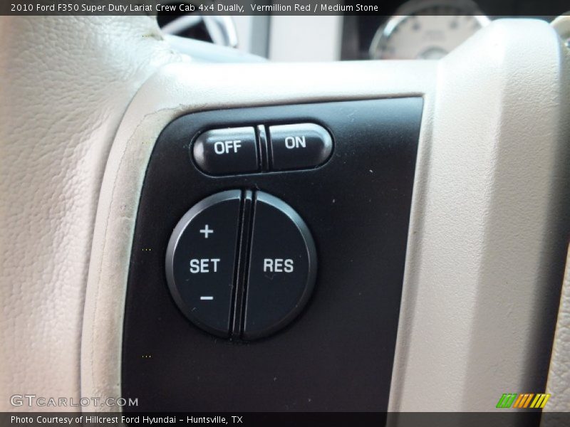 Vermillion Red / Medium Stone 2010 Ford F350 Super Duty Lariat Crew Cab 4x4 Dually
