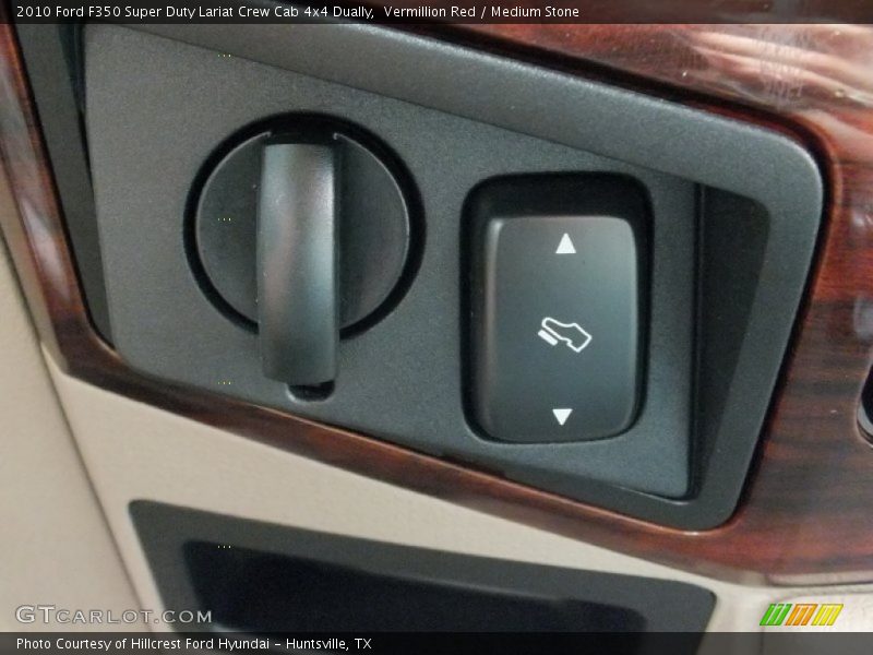 Vermillion Red / Medium Stone 2010 Ford F350 Super Duty Lariat Crew Cab 4x4 Dually