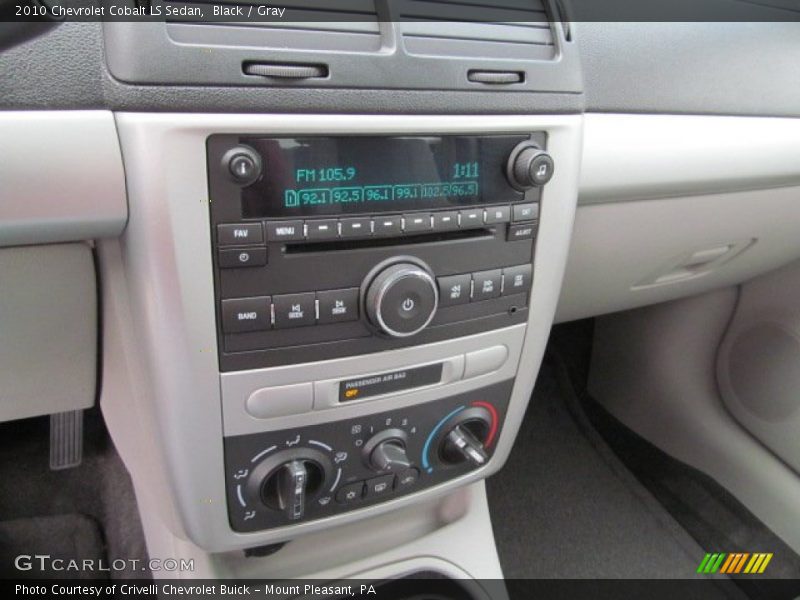 Black / Gray 2010 Chevrolet Cobalt LS Sedan