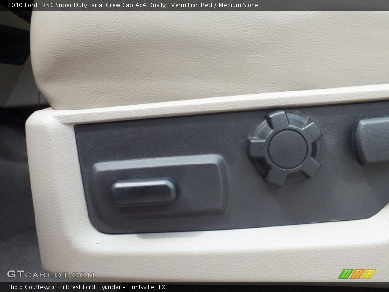 Vermillion Red / Medium Stone 2010 Ford F350 Super Duty Lariat Crew Cab 4x4 Dually