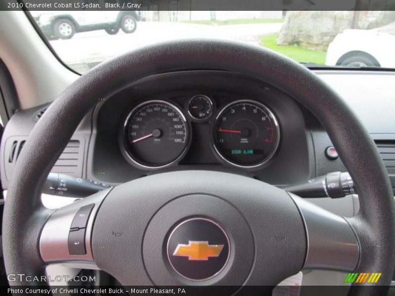 Black / Gray 2010 Chevrolet Cobalt LS Sedan