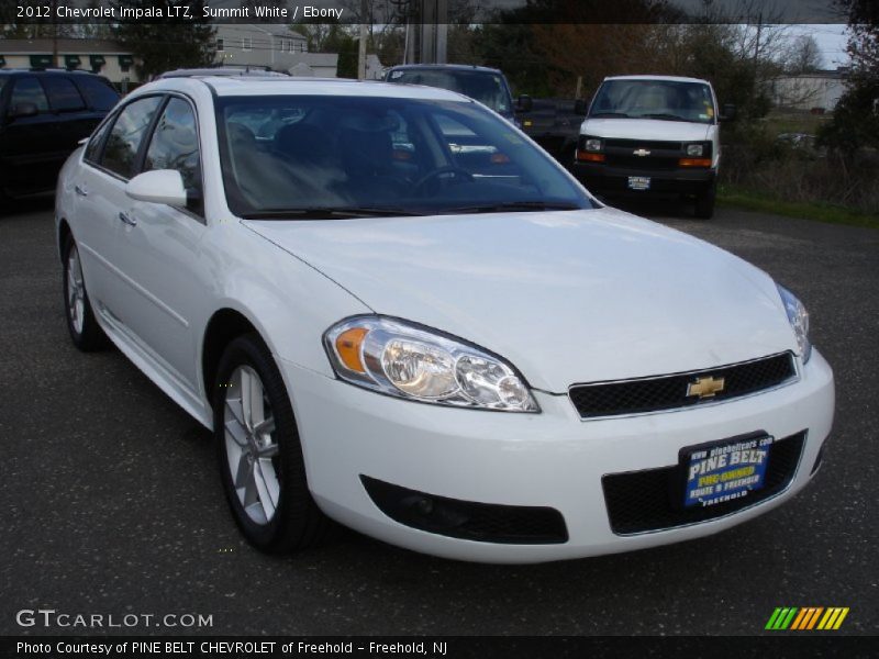 Summit White / Ebony 2012 Chevrolet Impala LTZ