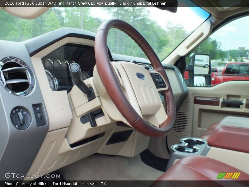 Black / Chaparral Leather 2010 Ford F350 Super Duty King Ranch Crew Cab 4x4 Dually
