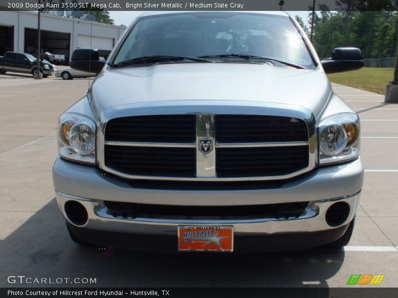 Bright Silver Metallic / Medium Slate Gray 2009 Dodge Ram 3500 SLT Mega Cab