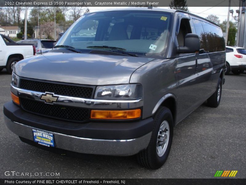 Graystone Metallic / Medium Pewter 2012 Chevrolet Express LS 3500 Passenger Van