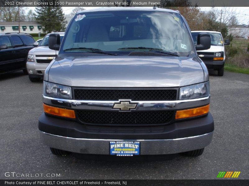 Graystone Metallic / Medium Pewter 2012 Chevrolet Express LS 3500 Passenger Van