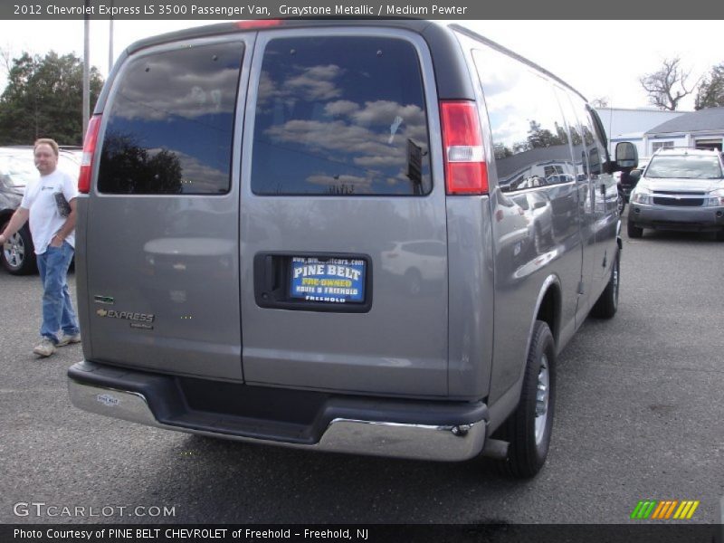 Graystone Metallic / Medium Pewter 2012 Chevrolet Express LS 3500 Passenger Van