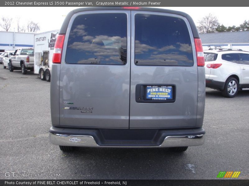 Graystone Metallic / Medium Pewter 2012 Chevrolet Express LS 3500 Passenger Van